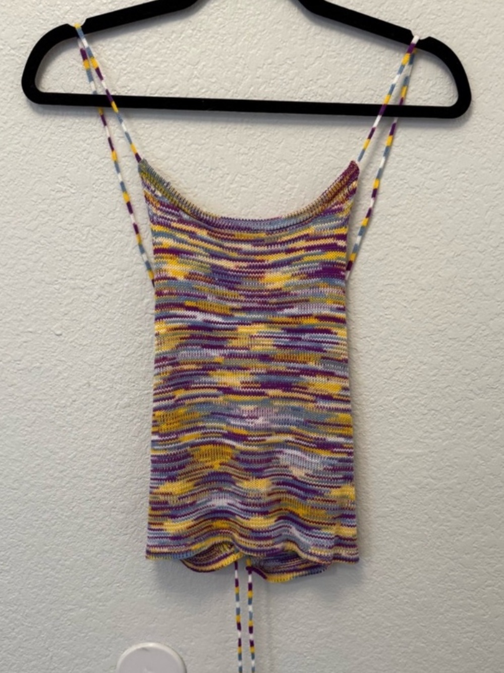 Amazon Multicolor Striped Knit Cami with Drawstring - Picture 5 of 5